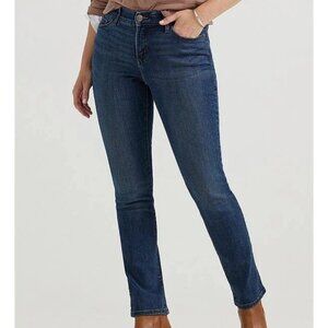 Adiktd Women's Dark Blue Straight Leg Western Style Casual Jeans Plus Size 33 L